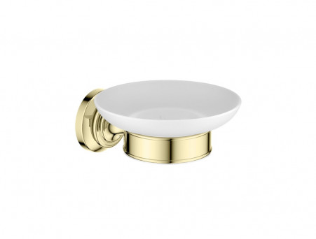 Мыльница «Aquatek» Классик, Полированное Золото/Белый Матовый  (AQ4503PG)