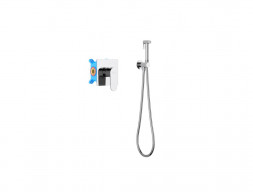 Набор Гигиенический Душ «Aquatek» Оберон, Смеситель, Лейка, Шланг и Держатель, Хром (AQ1219CR)