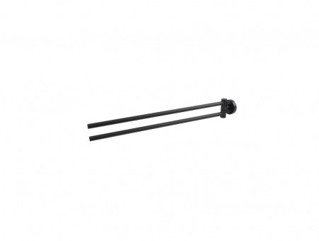 Полотенцедержатель «Aquatek» Двойной Вега, Черный Матовый (AQ4013MB)