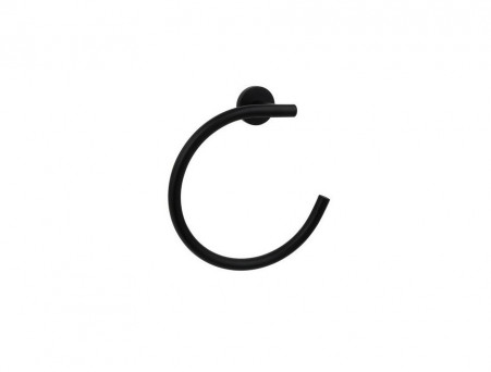 Полотенцедержатель «Aquatek» Кольцо Вега, Черный Матовый (AQ4012MB)