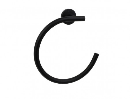 Полотенцедержатель «Aquatek» Кольцо Вега, Черный Матовый (AQ4012MB)