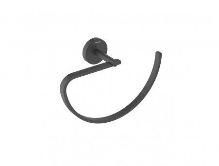 Полотенцедержатель «Aquatek» Овальный Бетта, Черный Матовый (AQ4621MB)