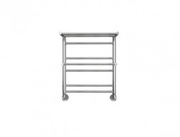 Водяной Полотенцесушитель «Aquatek» П7 Альфа, Хром, 50x60см (AQ RRP0760CH)