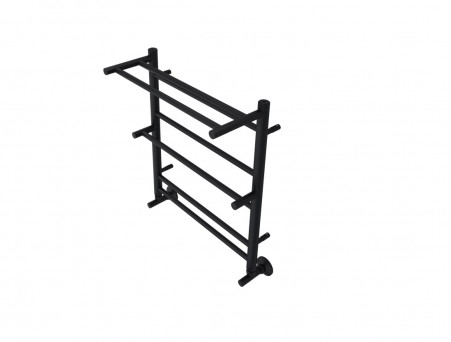 Водяной Полотенцесушитель «Aquatek» П7 Альфа, Черный Муар, 50x60см (AQ RRP0760BL)