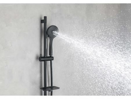 Душевая Лейка «Aquatek» 3 Jet, Черный Матовый (AQ2003MB)