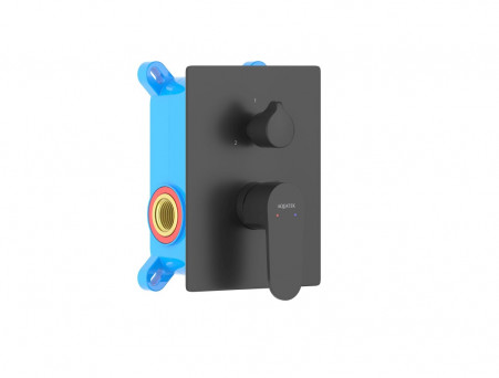 Смеситель для Ванны «Aquatek» Оберон, Встраиваемый, Черный Матовый (AQ1246MB)