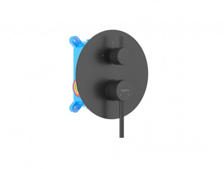 Смеситель для Ванны «Aquatek» Европа, Встраиваемый, Черный Матовый (AQ1346MB)