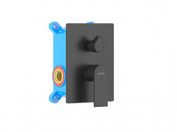 Смеситель для Ванны «Aquatek» Лира, Встраиваемый, Черный Матовый (AQ1446MB)