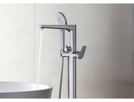 Смеситель для Ванны «Aquatek» Бетта, Напольный, Хром (AQ1145CR)