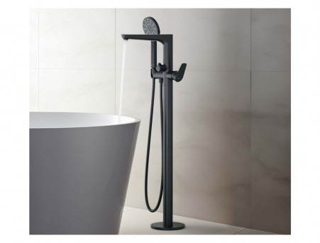 Смеситель для Ванны «Aquatek» Бетта, Напольный, Черный Матовый (AQ1145MB)