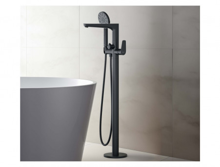 Смеситель для Ванны «Aquatek» Бетта, Напольный, Черный Матовый (AQ1145MB)