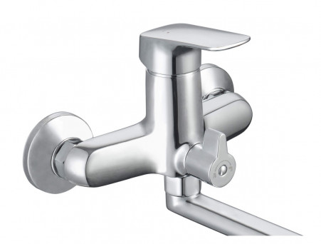 Смеситель Универсальный «Aquatek» Вега, Длинный Излив, Хром (AQ1042CR)