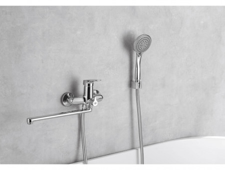 Смеситель Универсальный «Aquatek» Вега, Длинный Излив, Хром (AQ1042CR)