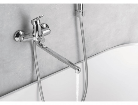 Смеситель Универсальный «Aquatek» Вега, Длинный Излив, Хром (AQ1042CR)