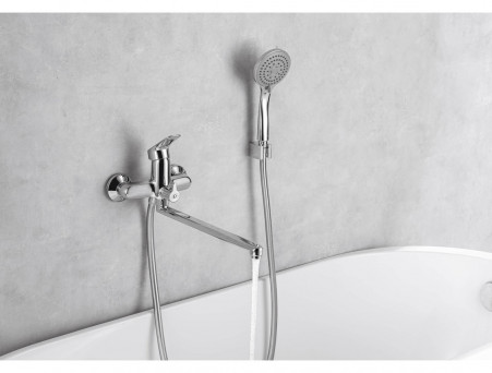 Смеситель Универсальный «Aquatek» Вега, Длинный Излив, Хром (AQ1042CR)