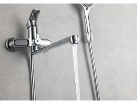 Смеситель Универсальный «Aquatek» Вега, Длинный Излив, Хром (AQ1042CR)