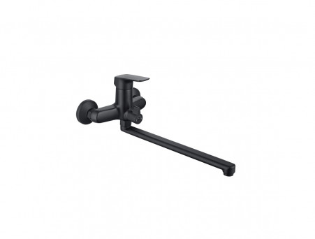 Смеситель Универсальный «Aquatek» Вега, Длинный Излив, Чёрный Матовый (AQ1042MB)