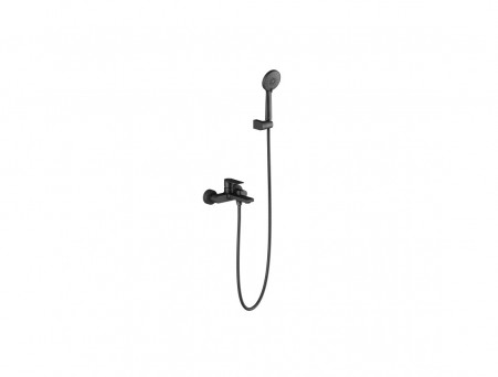 Смеситель для Ванны «Aquatek» Лира, Черный Матовый, с Душевым Набором (AQ1449MB)