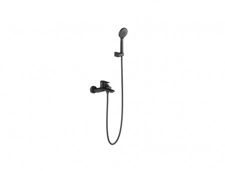 Смеситель для Ванны «Aquatek» Лира, Черный Матовый, с Душевым Набором (AQ1449MB)