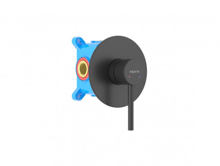 Смеситель для Душа «Aquatek» Европа, Встраиваемый, Черный Матовый (AQ1366MB)