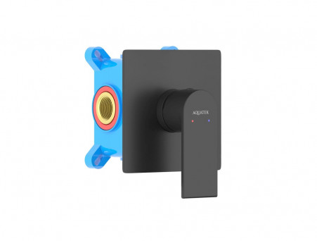 Смеситель для Душа «Aquatek» Лира, Встраиваемый, Черный Матовый (AQ1466MB)