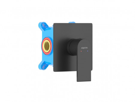 Смеситель для Душа «Aquatek» Лира, Встраиваемый, Черный Матовый (AQ1466MB)