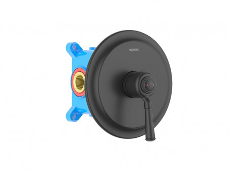 Смеситель для Душа «Aquatek» Классик, Встраиваемый, Черный Матовый (AQ1566MB)