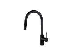 Смеситель для Кухни «Aquatek» 2 Jet, Европа, Высокий Излив, Черный Матовый (AQ1384MB)