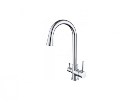 Смеситель для Кухни «Aquatek» с Подключением к Фильтру Питьевой Воды, Хром (AQ1085CR)