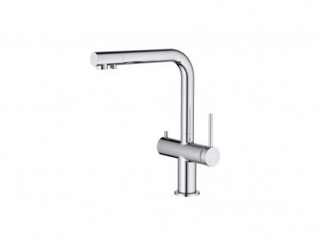 Смеситель для Кухни «Aquatek» с Подключением к Фильтру Питьевой Воды, Европа, Хром (AQ1385CR)