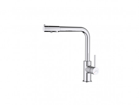 Смеситель для Кухни «Aquatek» с Подключением к Фильтру Питьевой Воды, Европа, Хром (AQ1386CR)