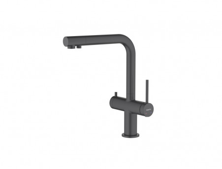 Смеситель для Кухни «Aquatek» с Подключением к Фильтру Питьевой Воды, Европа, Черный Матовый (AQ1385MB)