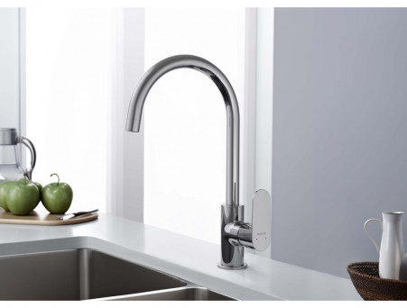 Смеситель для Кухни «Aquatek» Оберон, Хром (AQ1282CR)