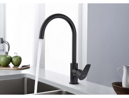 Смеситель для Кухни «Aquatek» Бетта, Черный Матовый (AQ1182MB)