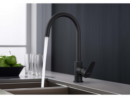 Смеситель для Кухни «Aquatek» Бетта, Черный Матовый (AQ1182MB)