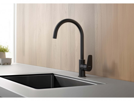 Смеситель для Кухни «Aquatek» Бетта, Черный Матовый (AQ1182MB)