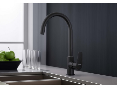 Смеситель для Кухни «Aquatek» Бетта, Черный Матовый (AQ1182MB)