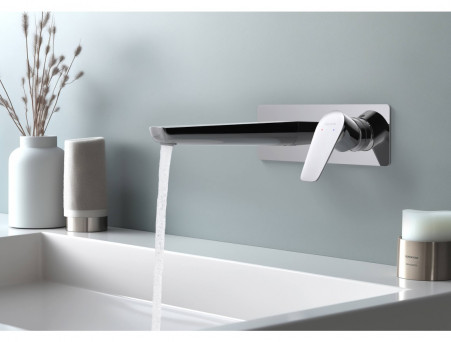 Смеситель для Раковины «Aquatek» Бетта, Встраиваемый в Стену, Хром (AQ1113CR)