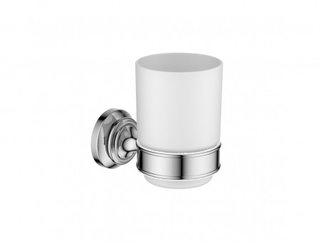 Стакан с Держателем «Aquatek» Классик, Хром (AQ4504CR)