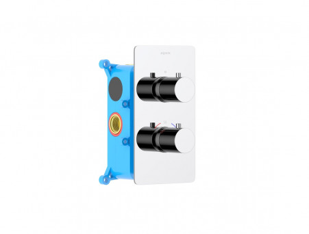 Смеситель для Ванны «Aquatek» Термостатический, Европа, Хром, Встраиваемый (AQ1392CR)