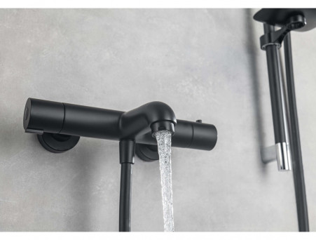 Смеситель для Ванны «Aquatek» Термостатический, Черный Матовый (AQ1043MB)