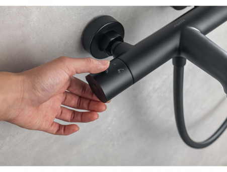 Смеситель для Ванны «Aquatek» Термостатический, Черный Матовый (AQ1043MB)