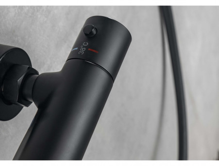 Смеситель для Ванны «Aquatek» Термостатический, Черный Матовый (AQ1043MB)