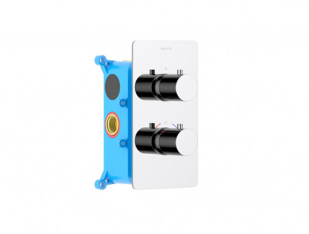 Смеситель для Ванны «Aquatek» Термостатический, Европа, Хром, Встраиваемый (AQ1391CR)