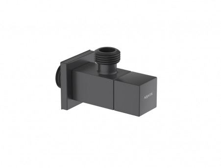 Угловой Переходник «Aquatek» Настенный, для Подвода Воды, Черный Матовый (AQ2453MB)