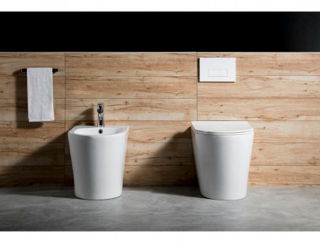 Унитаз Напольный «Aquatek» Вега, Безободковый, Сиденье Soft Close, 56x36x41см (AQ1906-00)