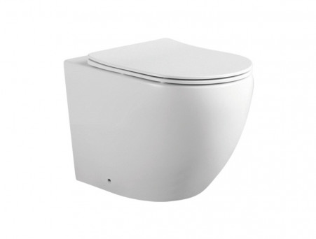 Унитаз Напольный «Aquatek» Европа, Безободковый, Сиденье Soft Close, 56x36x41см (AQ1902-00)