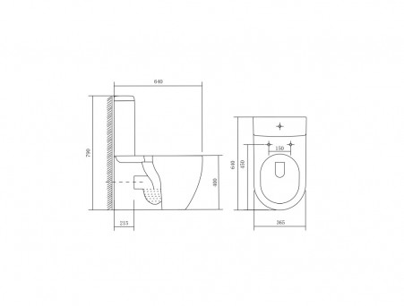 Унитаз-Компакт «Aquatek» Бетта, Сиденье Soft Close, с Бачком (AQ1363B-00)