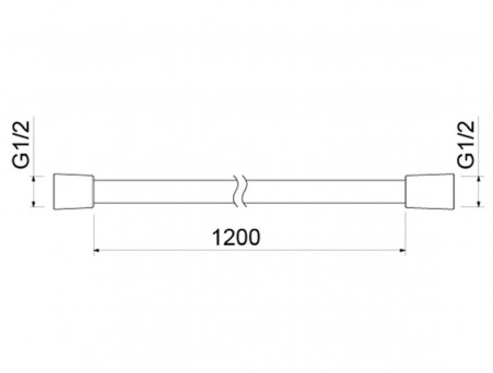 Душевой Шланг «Aquatek» Поливинилхлорид, Хром, 120см (AQ2104CR)