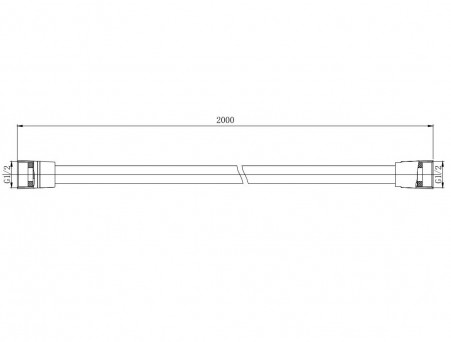 Душевой Шланг «Aquatek» Поливинилхлорид, Хром, 200см (AQ2112CR)